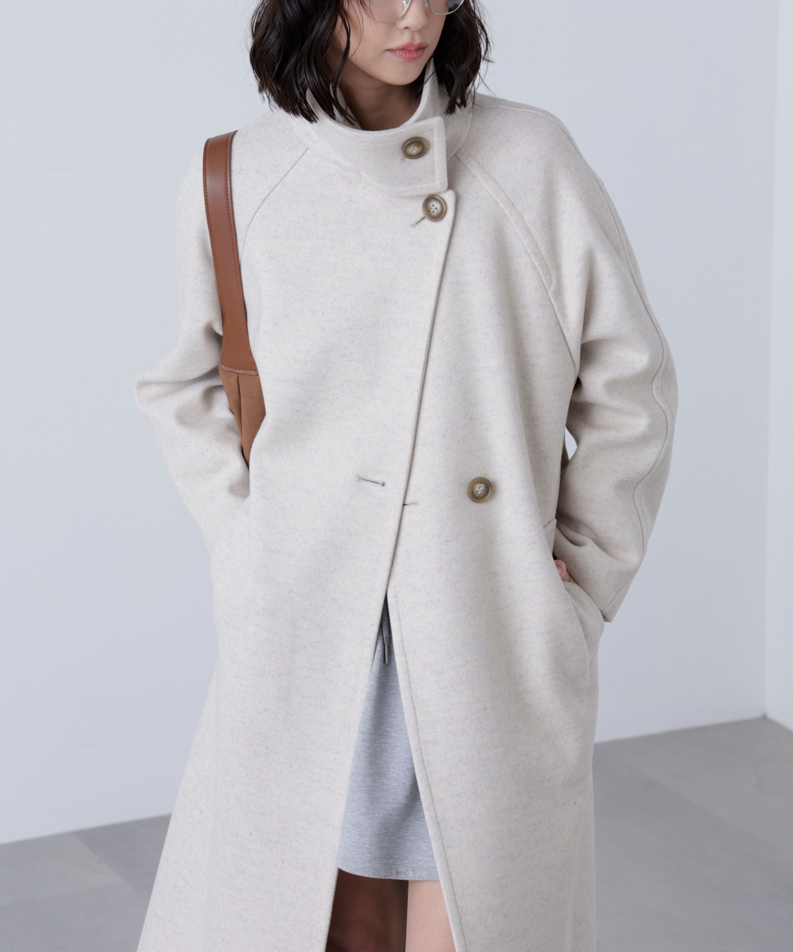  「[累計販売5000枚！選べる4色]スタンドカラーメルトンロングコート」|その他|