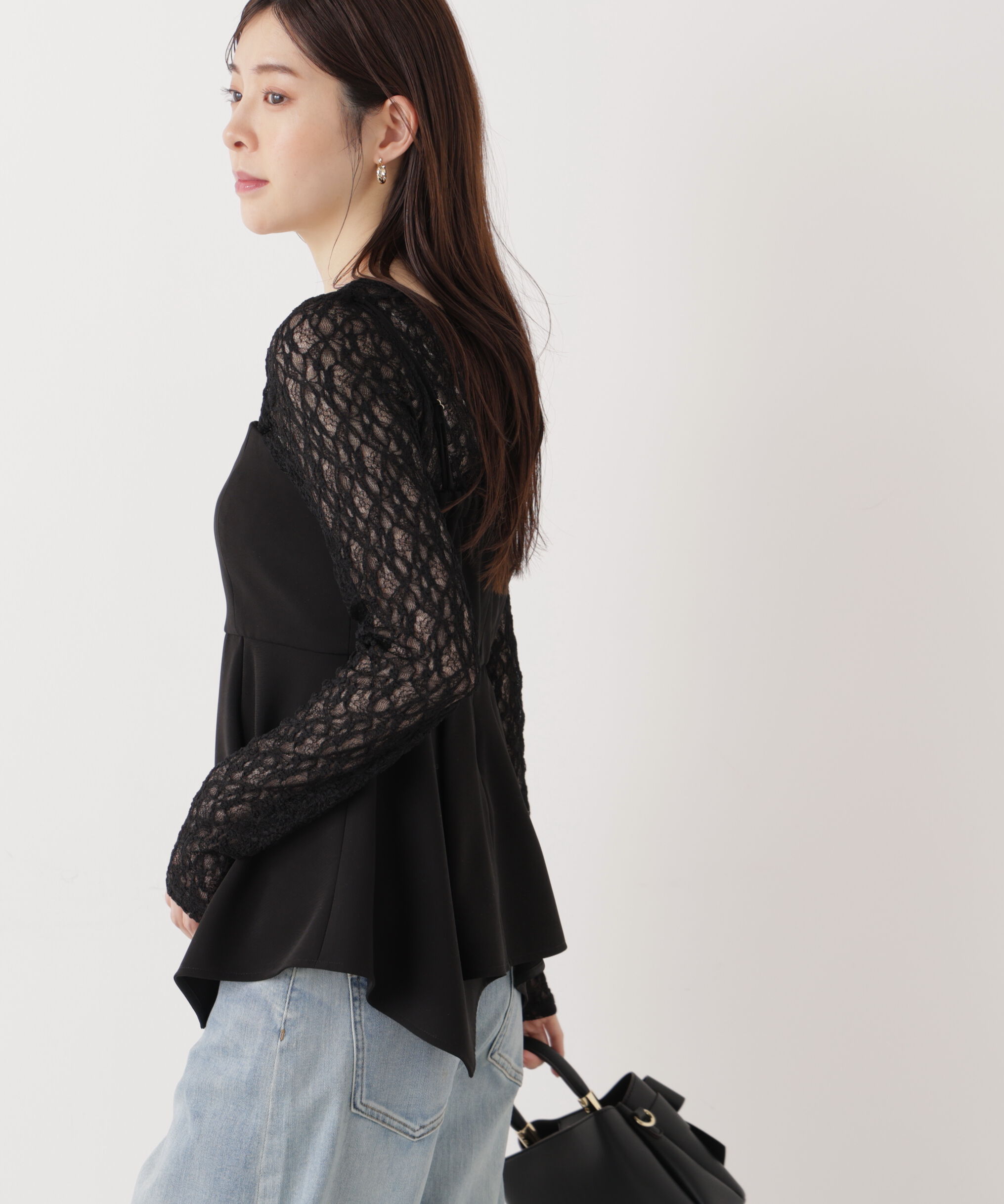 PROPORTION BODY DRESSING「〈a/mie〉ストレッチレース　26SS」|Tシャツ・カットソー|