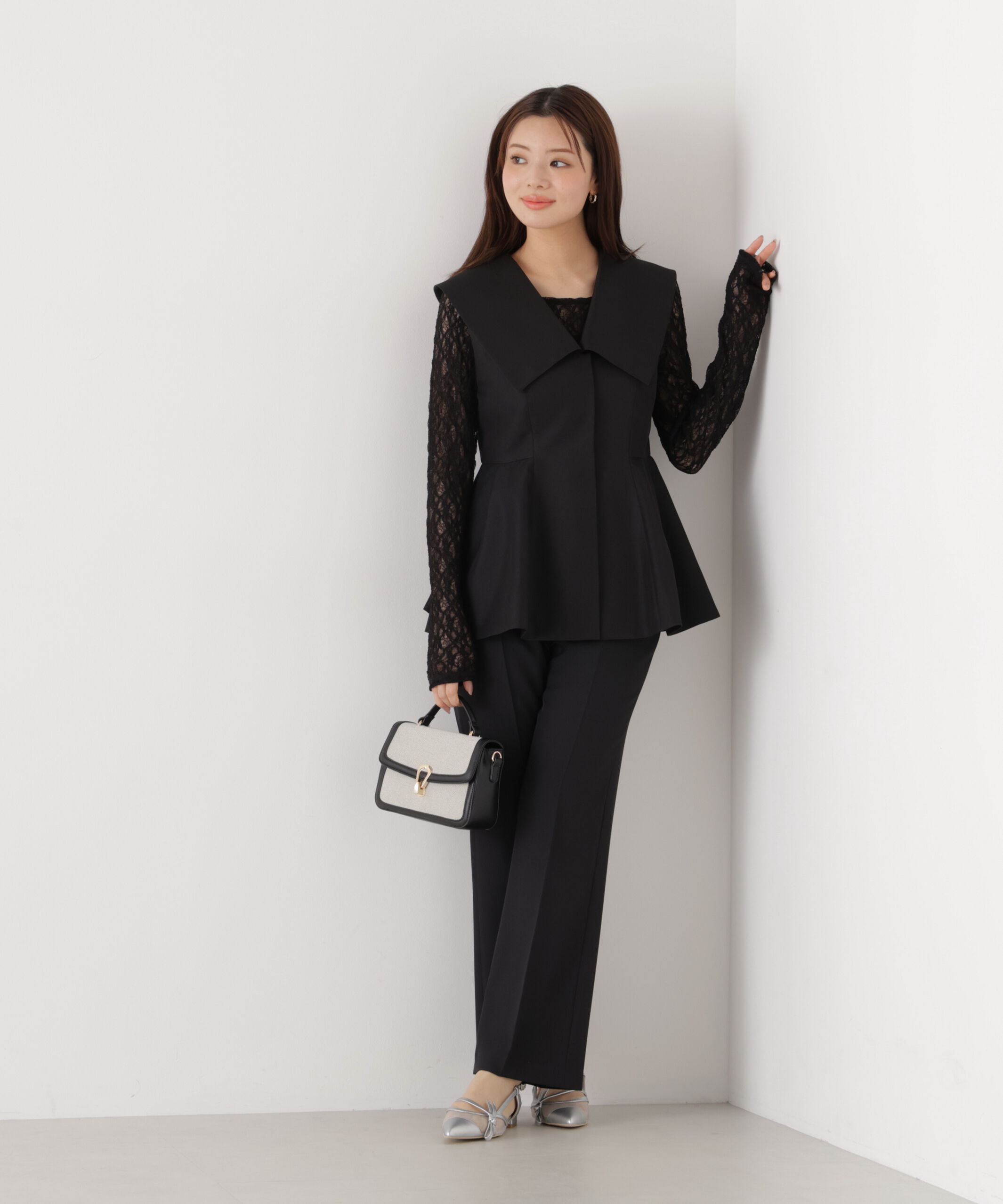 PROPORTION BODY DRESSING「〈a/mie〉ストレッチレース　26SS」|Tシャツ・カットソー|