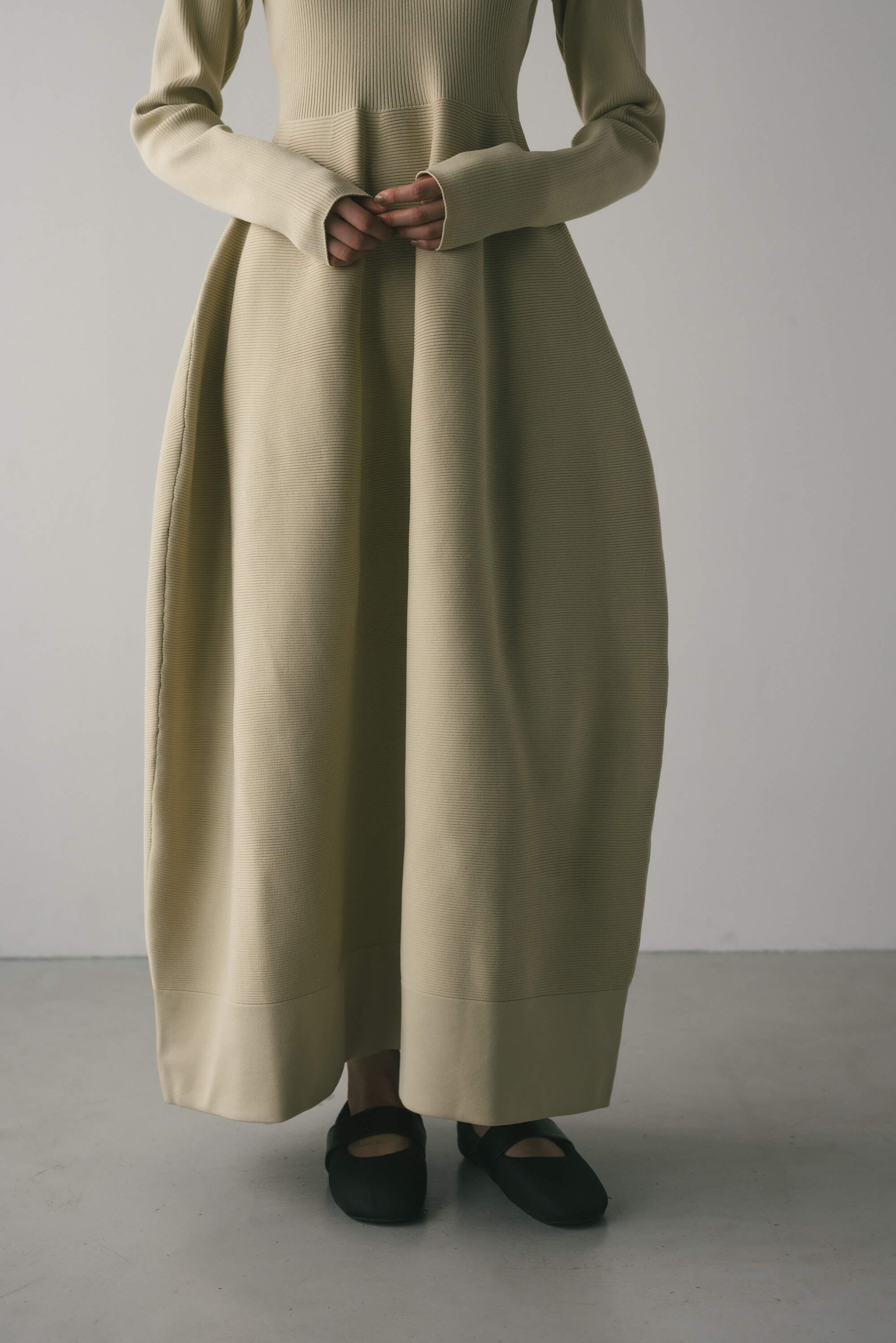 STYLEMIXER「フォルムポロニットワンピース」|ワンピース|