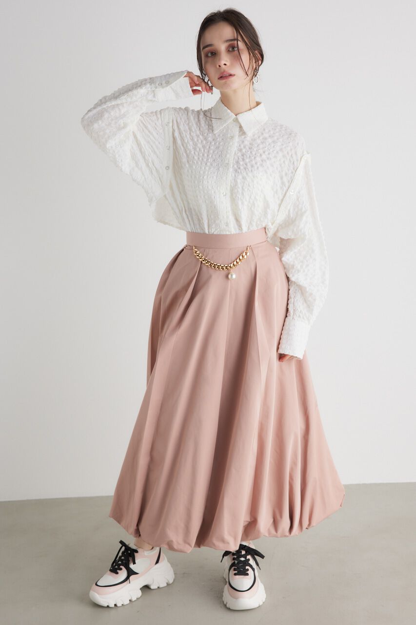 rienda「フロントチェーンJ/Wトルネードバルーン SK」|スカート|PNK