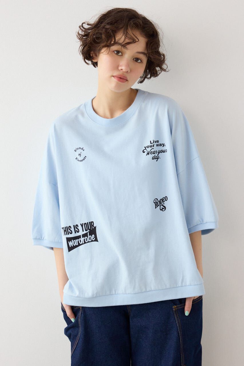 RODEO CROWNS「発泡マルチロゴビッグトップス」|Tシャツ・カットソー|