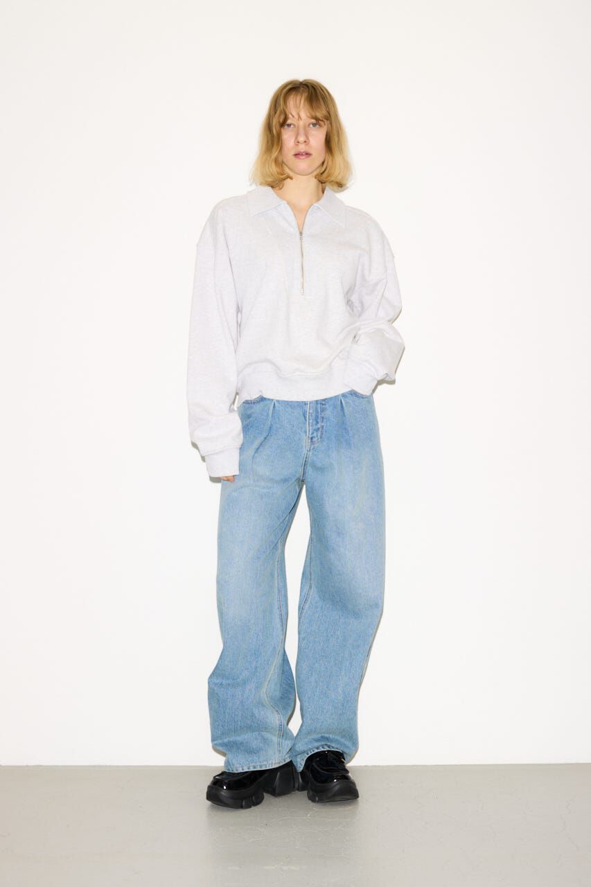 SLY「ZIP COLLAR SW トップス」|Tシャツ・カットソー|T.GRY