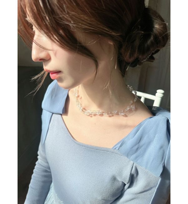 RESEXXY「多連シャイニークリアネックレス」|ネックレス|