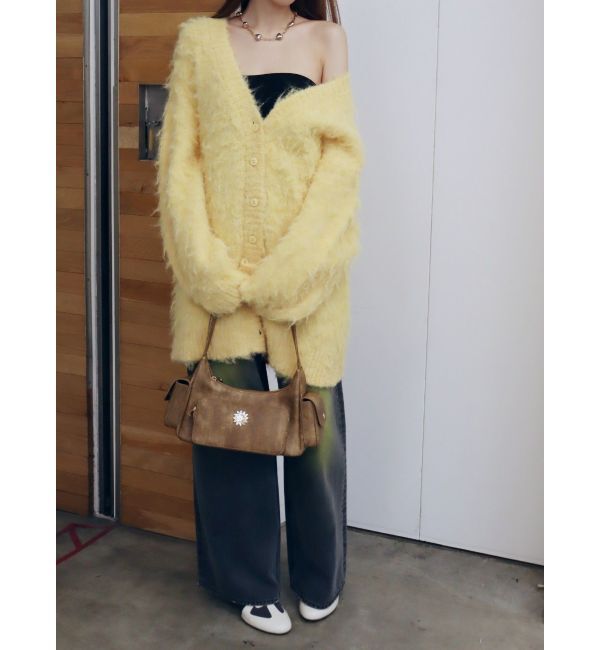 EVRIS「【WEB限定】ソフトシャギーニットカーディガン」|カーディガン|