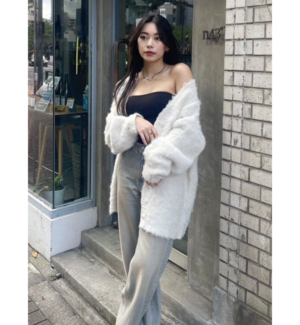 EVRIS「【WEB限定】ソフトシャギーニットカーディガン」|カーディガン|