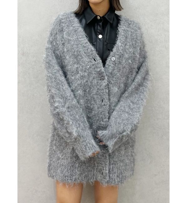 EVRIS「【WEB限定】ソフトシャギーニットカーディガン」|カーディガン|