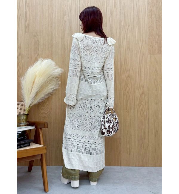 EVRIS「オープンニットロングカーディガン」|カーディガン|