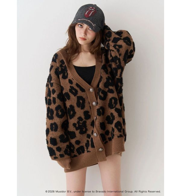 EVRIS「【ザ・ローリング・ストーンズ】Vネックカーディガン」|カーディガン|