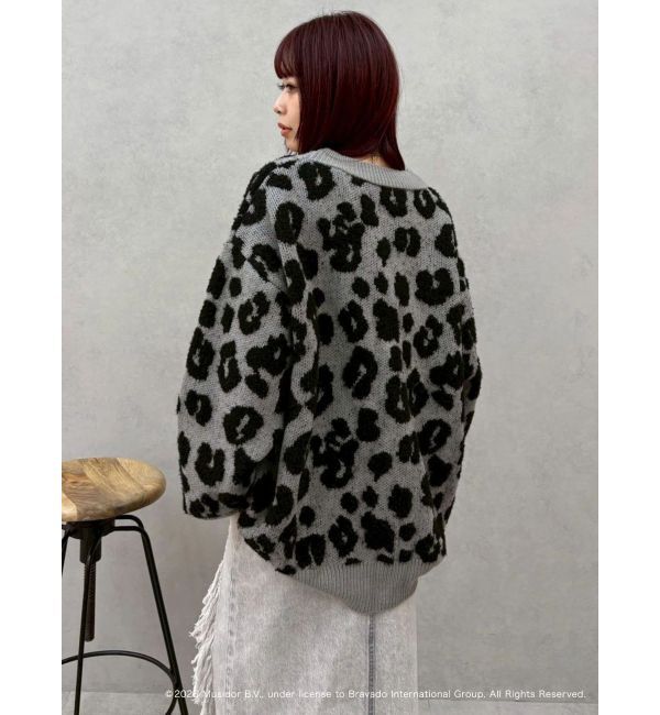 EVRIS「【ザ・ローリング・ストーンズ】Vネックカーディガン」|カーディガン|