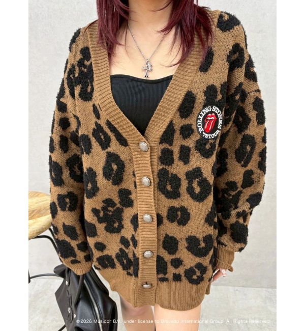 EVRIS「【ザ・ローリング・ストーンズ】Vネックカーディガン」|カーディガン|