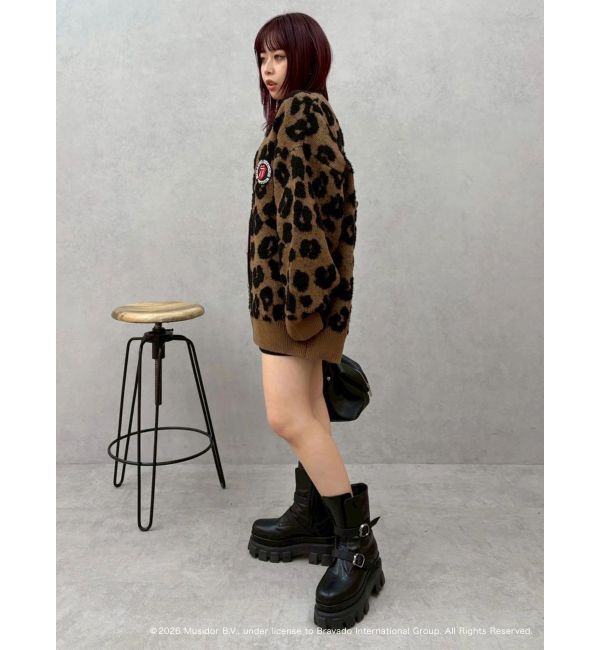 EVRIS「【ザ・ローリング・ストーンズ】Vネックカーディガン」|カーディガン|