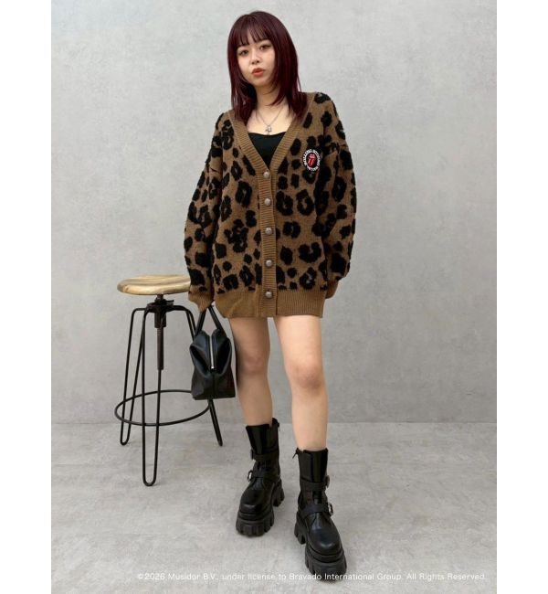 EVRIS「【ザ・ローリング・ストーンズ】Vネックカーディガン」|カーディガン|