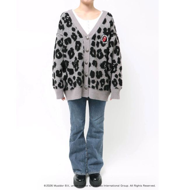 EVRIS「【ザ・ローリング・ストーンズ】Vネックカーディガン」|カーディガン|