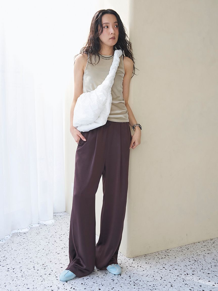 emmi atelier「ギャザーディテールショルダーバッグ/撥水」|ショルダー・メッセンジャー|