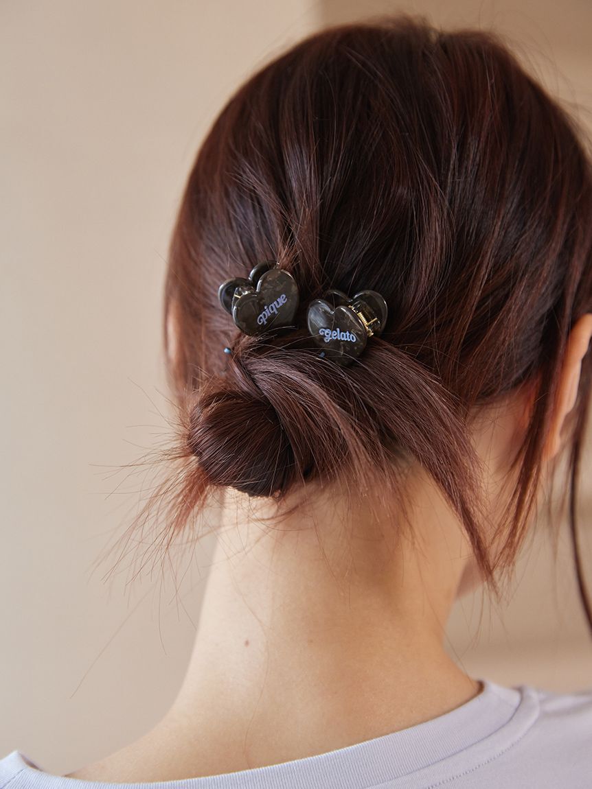 gelato pique「ハートミニヘアクリップ2点セット」|その他|
