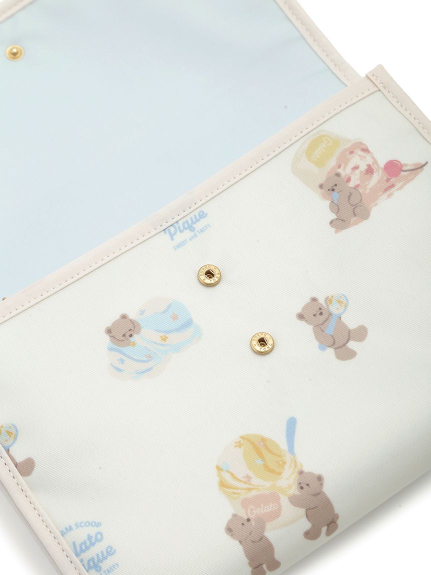 GELATO PIQUE KIDS & BABY「アイスクリームベア柄母子手帳ケースM」|マタニティ・ママグッズ|
