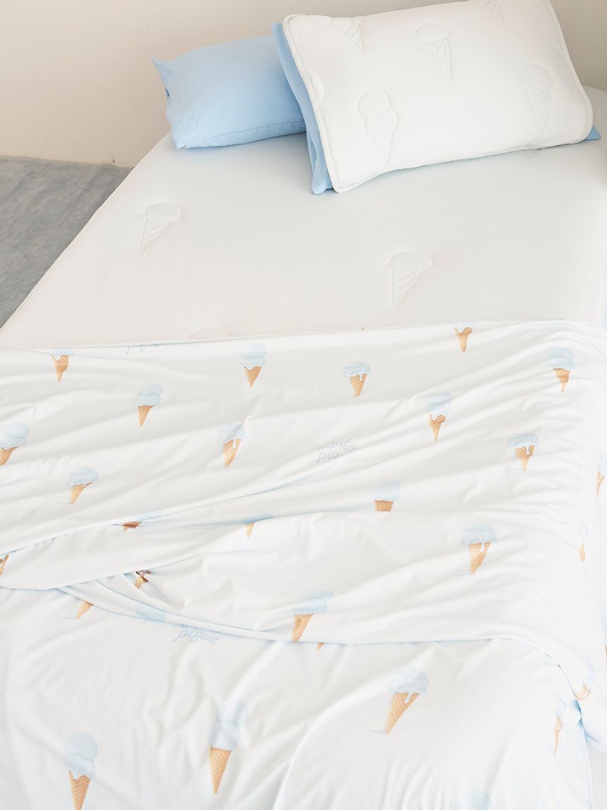 gelato pique Sleep「【Sleep】【接触冷感】アイスロゴキルト敷きパッド（シングル）」|その他|