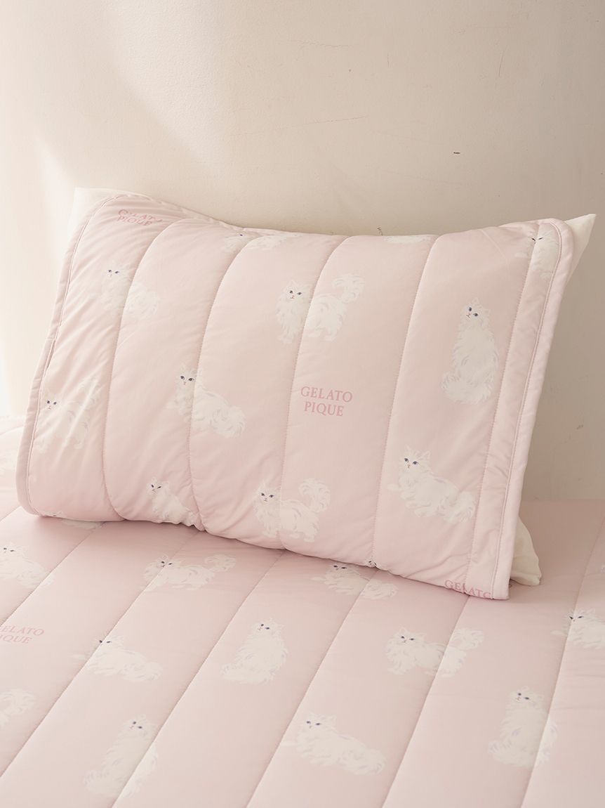 gelato pique Sleep「【Sleep】【接触冷感】CAT柄ピローパッド」|その他|PNK