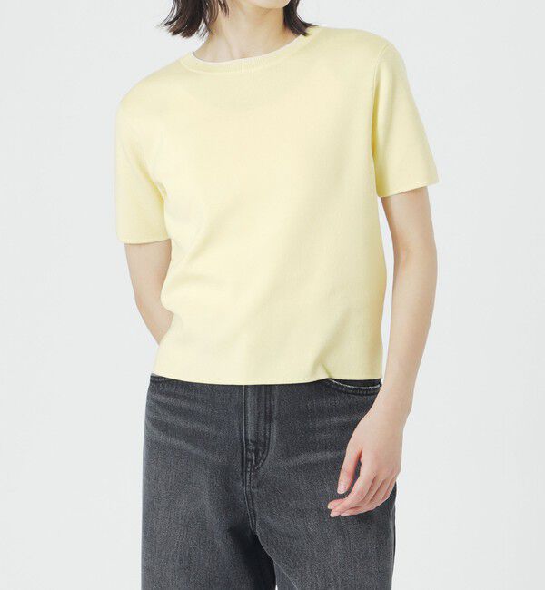  「2フェイスショートスリーブトップス」|ニット・セーター|