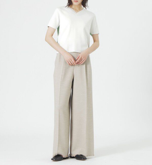  「2フェイスショートスリーブトップス」|ニット・セーター|