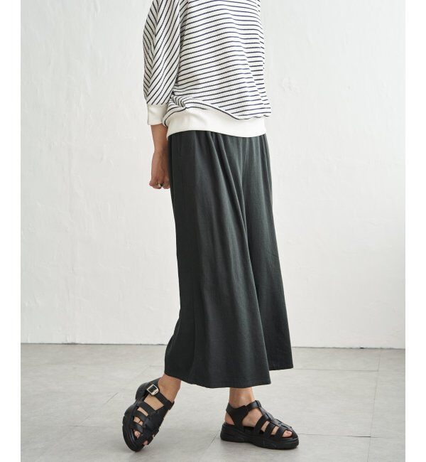 ikka「【雑誌InRed5月号掲載】デニム／レーヨンリネンガウチョ」|デニム|