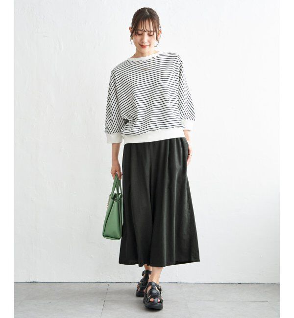 ikka「【雑誌InRed5月号掲載】デニム／レーヨンリネンガウチョ」|デニム|