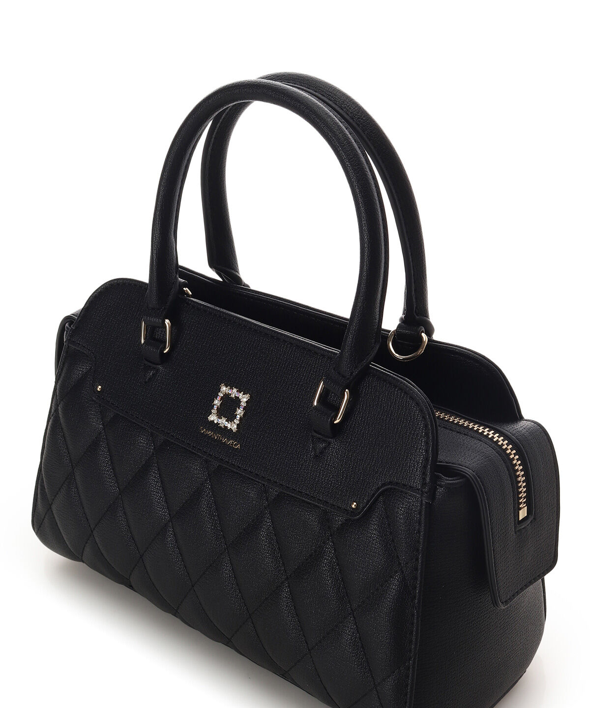 Samantha Vega「スクエアビジューキルトハンドバッグ」|ハンドバッグ|