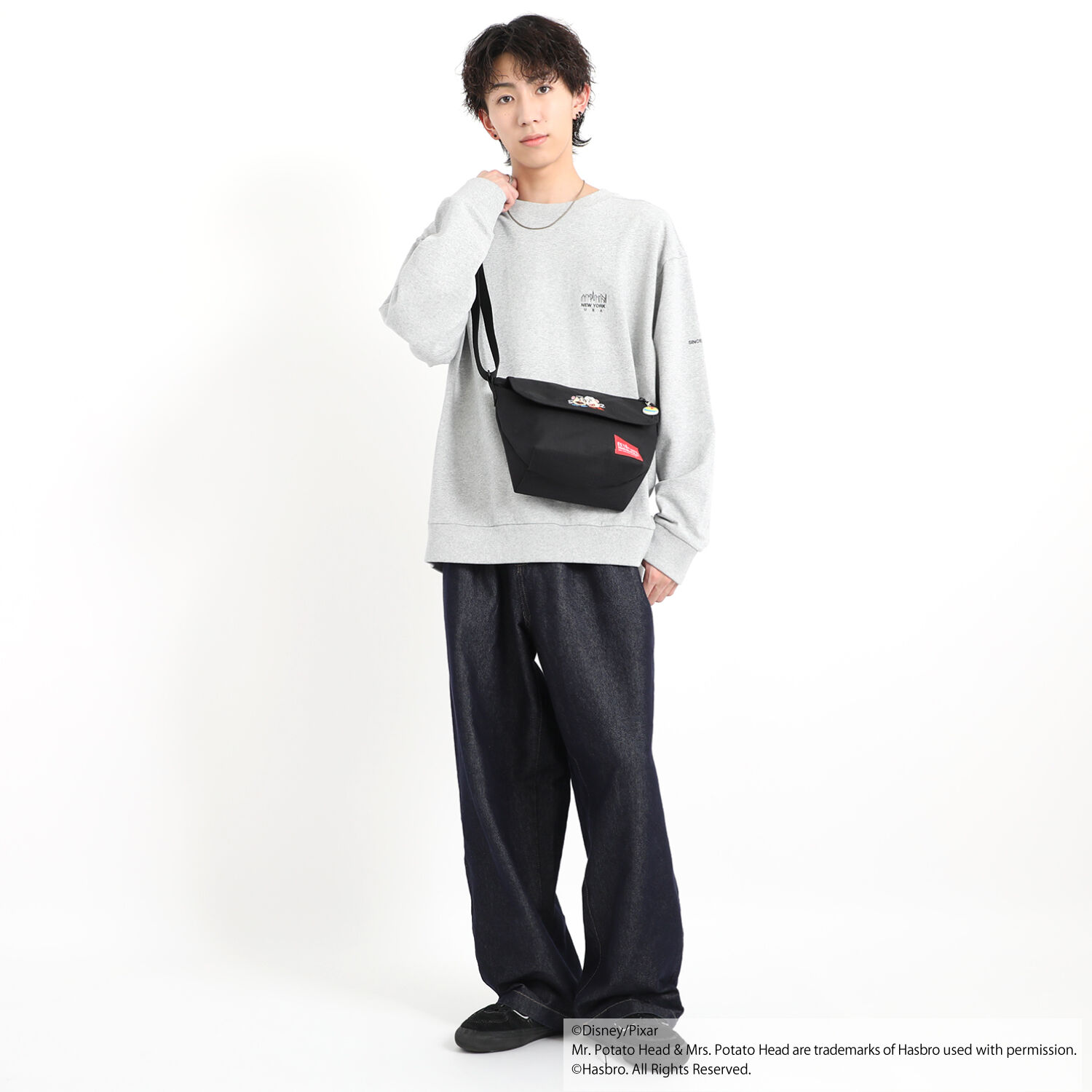 Manhattan Portage「Nylon Messenger Bag (XS) FZP MGNT / TOY STORY MR AND MRS POTATO HEAD」|ショルダー・メッセンジャー|