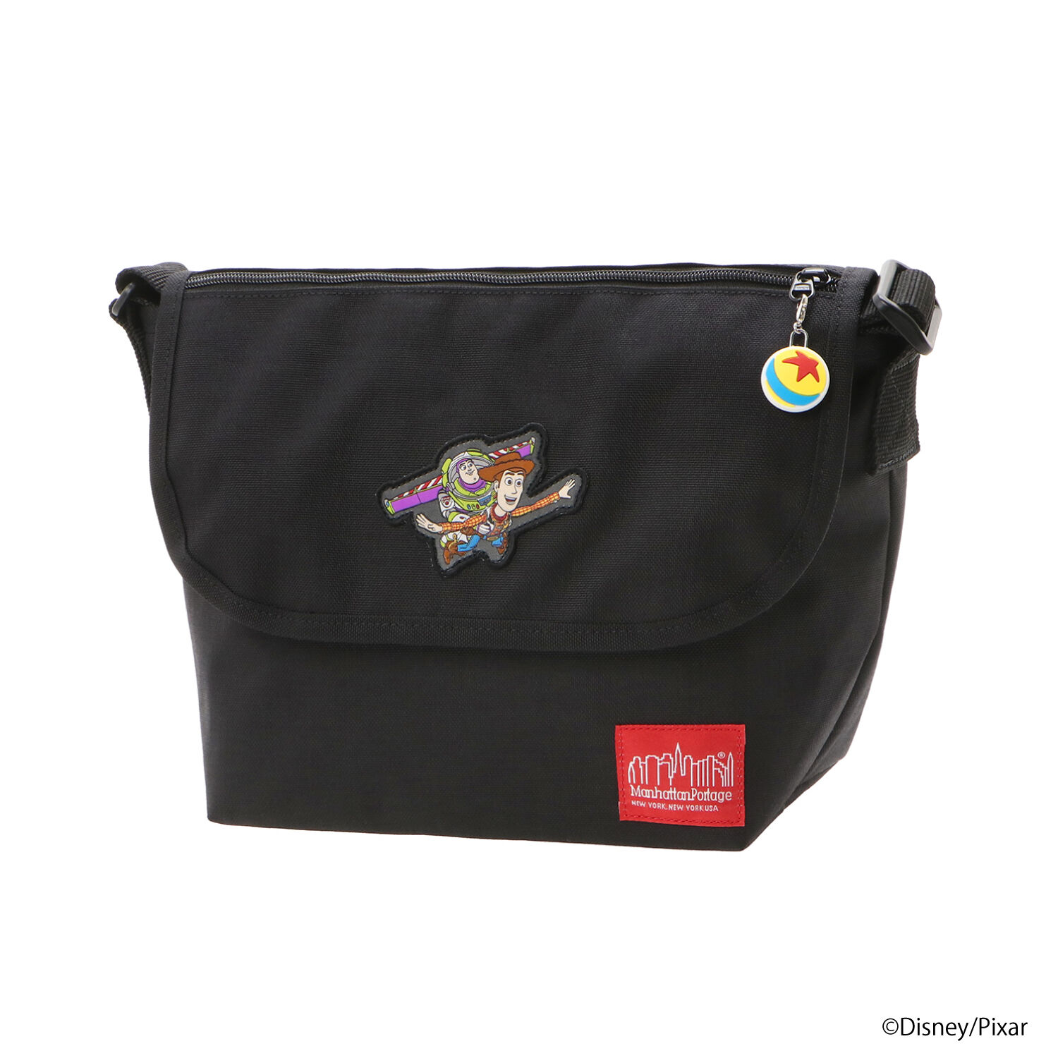 Manhattan Portage「Nylon Messenger Bag (SM) FZP MGNT / TOY STORY WOODY - BUZZ LIGHTYEAR」|ショルダー・メッセンジャー|BLK