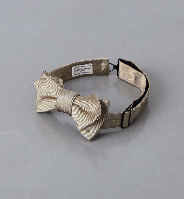 UNITED ARROWS「ミニ ドット ジャカード ボウタイ」|ネクタイ・蝶ネクタイ|BEIGE