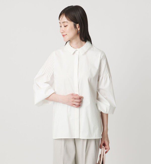 UNITED ARROWS「チュールカラー 2WAY ブラウス」|シャツ・ブラウス|