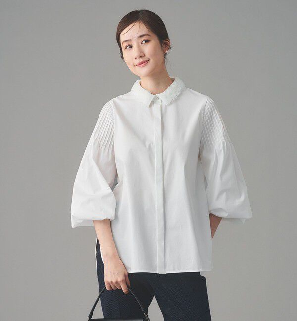 UNITED ARROWS「チュールカラー 2WAY ブラウス」|シャツ・ブラウス|