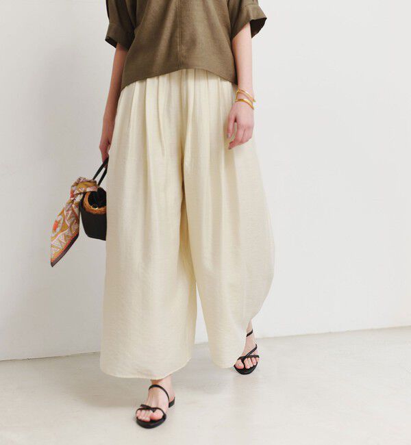 UNITED ARROWS green label relaxing「［size SHORTあり］エアリー シアー イージー ワイド パンツ」|キュロット|