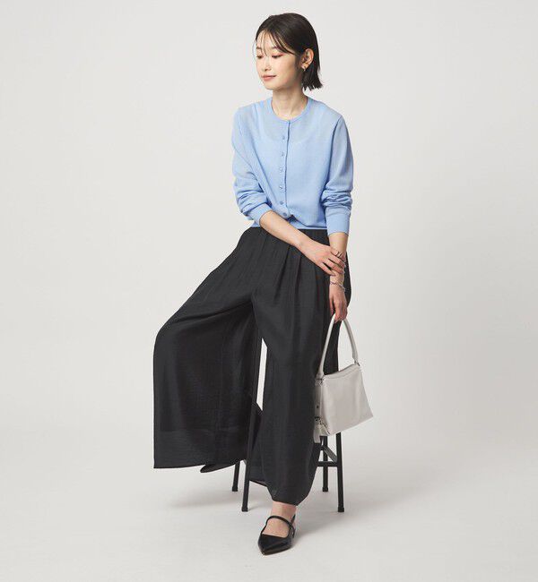 UNITED ARROWS green label relaxing「［size SHORTあり］エアリー シアー イージー ワイド パンツ」|キュロット|