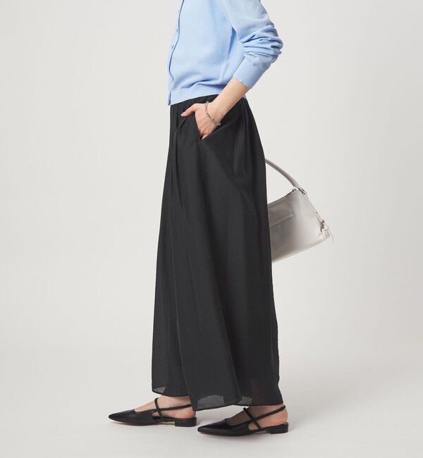 UNITED ARROWS green label relaxing「［size SHORTあり］エアリー シアー イージー ワイド パンツ」|キュロット|