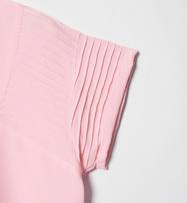 EMMEL REFINES「＜EMMEL REFINES＞EM ピンタック キーネック ブラウス」|シャツ・ブラウス|