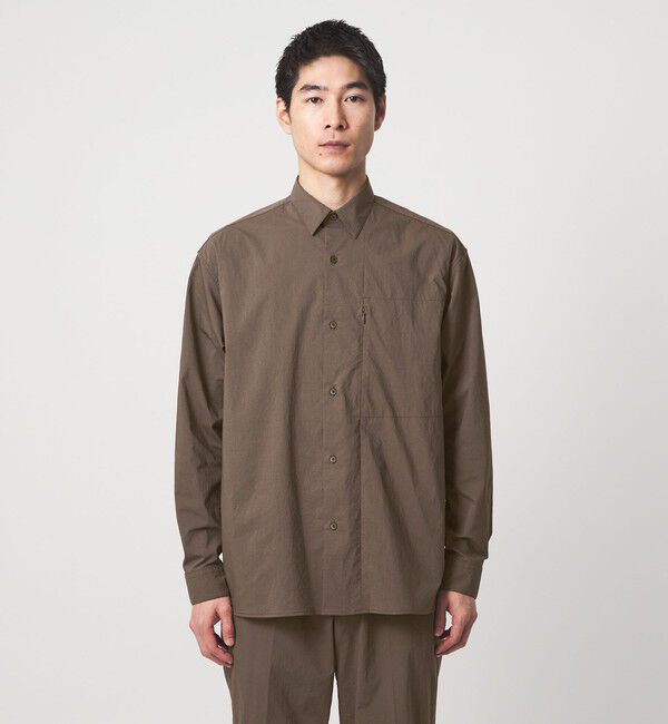 UNITED ARROWS green label relaxing「WONDER CLOTH ボックス シルエット 長袖 シャツ -ストレッチ・接触冷感・吸水速乾-」|シャツ・ブラウス|