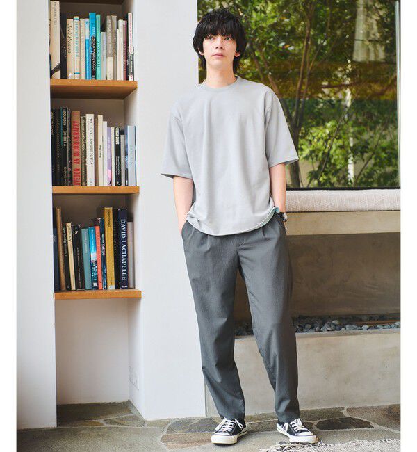 UNITED ARROWS green label relaxing「ダブルフェイス クルーネック 半袖 Tシャツ カットソー -吸水速乾・抗菌-」|Tシャツ・カットソー|