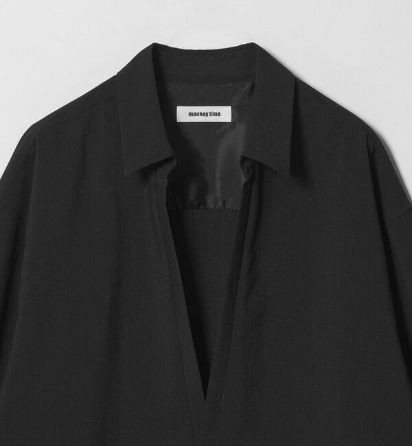 MONKEY TIME「RENU TROシリーズ ディープ Vネック プルオーバー シャツ -セットアップ対応-」|シャツ・ブラウス|