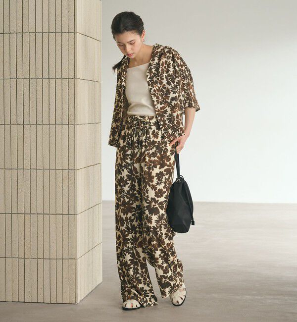 BEAUTY&YOUTH UNITED ARROWS「フラワープリント シャツ ウォッシャブル」|シャツ・ブラウス|