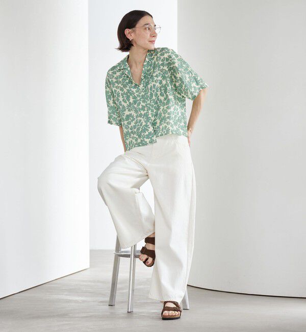 BEAUTY&YOUTH UNITED ARROWS「フラワープリント シャツ ウォッシャブル」|シャツ・ブラウス|