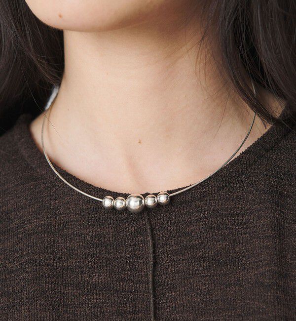 BEAUTY&YOUTH UNITED ARROWS「＜ERICKA NICOLAS BEGAY＞SHINY 5ボール ネックレス」|ネックレス|SILVER