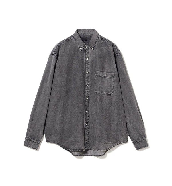 BEAMS「デニム ボタンダウンシャツ」|シャツ・ブラウス|BLACK(USED)