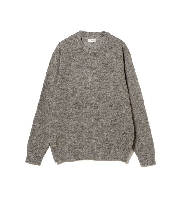 BEAMS「9ゲージ カラースラブニット」|ニット・セーター|LT.GREY