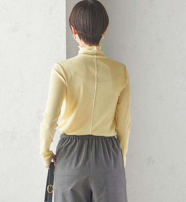 SHIPS for women「〈手洗い可能〉ドライタッチ リブ タートル」|Tシャツ・カットソー|