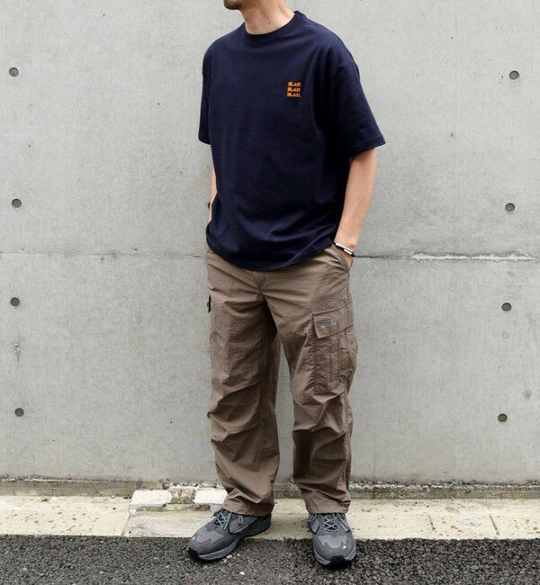 SHIPS any「【WEB限定】SHIPS any: BLAH BLAH BLAH.ワンポイント 刺繍 ルーズ Tシャツ(ユニセックス)◇」|Tシャツ・カットソー|