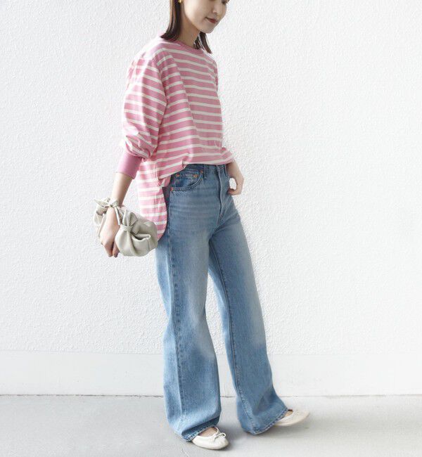 SHIPS for women「【SHIPS別注】TENNESSEE:〈洗濯機可能〉ワイド ボーダー TEE」|Tシャツ・カットソー|