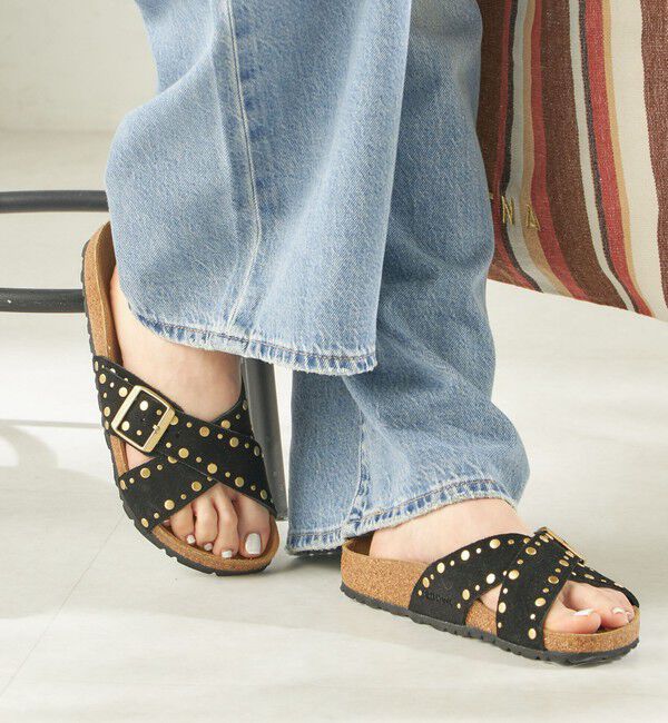 SHIPS for women「《予約》【SHIPS別注】BIRKENSTOCK:SIENA RIVET」|サンダル|ブラック