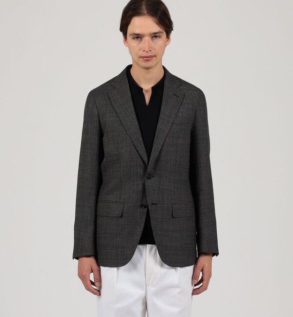 TOMORROWLAND MENS「コットンウール ホップサック シングルブレステッド2Bジャケット Di PRAY」|テーラードジャケット|